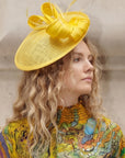 Statement Bow & Feather Disc Fascinator