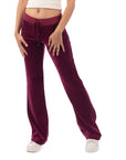 Velour Jogging Pants (Burgundy)