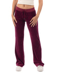 Velour Jogging Pants (Burgundy)