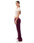 Velour Jogging Pants (Burgundy)