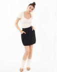 Floral embroidered Skater Skirts