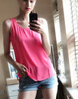 Hot pink vest top