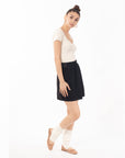 Floral embroidered Skater Skirts