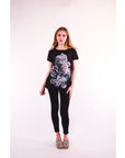White Floral Print T-shit