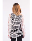 White Floral Crochet Cardigan