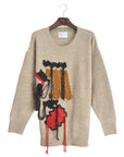 Fringe cable knit Jumper