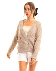 Fine knit cardigan