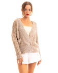 Fine knit cardigan