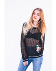 Floral Patched Sweatshirt (Green)