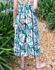 Coconut tree Print Wide-leg Trousers