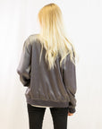 Plain Color Oversized satin Bomber Jacket