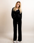Bunnies Ears Velour Tracksuits (Black)
