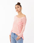 Pink color Jumper Top with Front Pocket