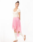 Dip Hem Skirt (Pink)