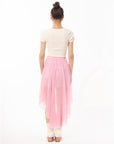 Dip Hem Skirt (Pink)