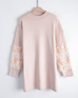 Fringed and sequin embellished sleeves Jumper