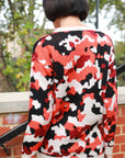 Multi-color Orange & Black Leapard Print Jumper