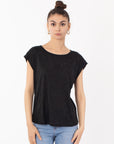 Embellished T-shirt (BLACK)