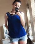 Multi Chain Vest Top (Royal blue)