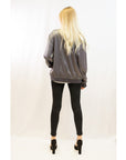 Plain Color Oversized satin Bomber Jacket