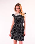 Polka Dot Print skater Dress