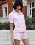 Short sleeves tracksuits (BABY PINK)