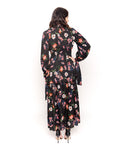 Floral Print elasticated waist maxi dress