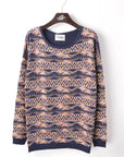 Multi color navy knit jumper