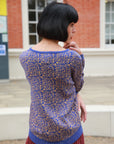 Multi-color Blue Yellow Dot Print Jumper