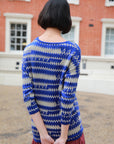 Gold lurex Stripe Knitted long Jumper