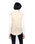 Tassel Knitted Cardigan Jacket (Cream)