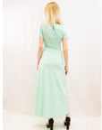 Scoop Neck Jersey Maxi Dress (Light Green)