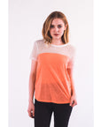 Neon Colour Mesh T-shirt (ORANGE)