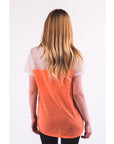 Neon Colour Mesh T-shirt (ORANGE)