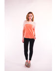 Neon Colour Mesh T-shirt (ORANGE)