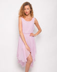 Dip hem Chiffon dress