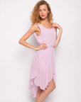 Dip hem Chiffon dress