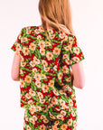Floral Print Suits (Red)