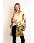 paisley and floral print Kimono Kaftan Cardigan
