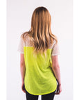 Neon Colour Mesh T-shirt (YELLOW)