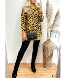 Leopard Print Fine Knit Jumper