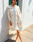 Seaworld artwork print Stain Oversized shirt dress