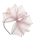 Sculptural Fascinator Headband with Feather Accents