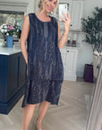 Leopard print cotton oversize dress