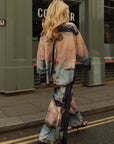 Ocean Treasure Print Relaxed Shirt & Trousers Co-Ord Set In Blue