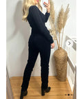 Super soft corduroy jeans trousers in black
