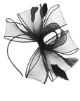 Sculptural Fascinator Headband with Feather Accents