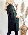 Cape sleeves Coat (Green)