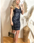 Trendy animal leopard print bodycon party dress