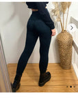 Jean's look  print  fleece leggings
